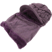 Warme Winterstrickmütze für Damen aus Wollgarn, feste und robuste Verarbeitung, schützendes Design