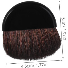 Make-up-Pinsel für Damen, Kompaktpuderpinsel mit weichen Nylonborsten, tragbarer Gesichtspuderpinsel