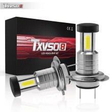 (26000Lm, 6000K WhiteH7) TXVSO8 2022 Led H7 Bulbs 6000K White Light Lamps 12V Universal COB Mini Car Headlights 110W/set 26000LM Focos Led Automovil
