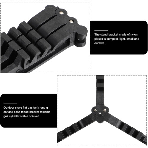Camping Gas Tank Stand Folding Stove Tripod Stabilizer Portable Bracket 1