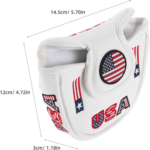 Set de huse pentru crose de golf, huse mari pentru capul driverului de putter Mallet 1