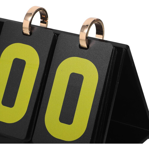 Portable 4-Digit Acrylic Flip Scoreboard, Tabletop Card Game Score Keeper 2