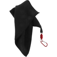 Clemă magnetică pentru prosop de golf, microfibră neagră, tip vafă, pentru transpirație