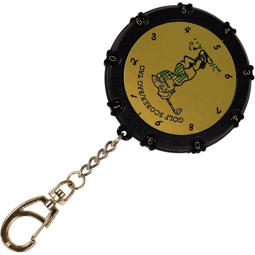 Golf Scoring Counter Portable Lightweight Plastic 9-Hole Round Scorekeeper Golf Accessories