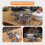 Camping Barbecue Grill Rack Adjustable Height Stainless Steel Foldable 6