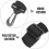 Adjustable Padded Golf Bag Shoulder Strap Replacement, Black Polyester Wide Shoulder Belt 28-55 Inch 7