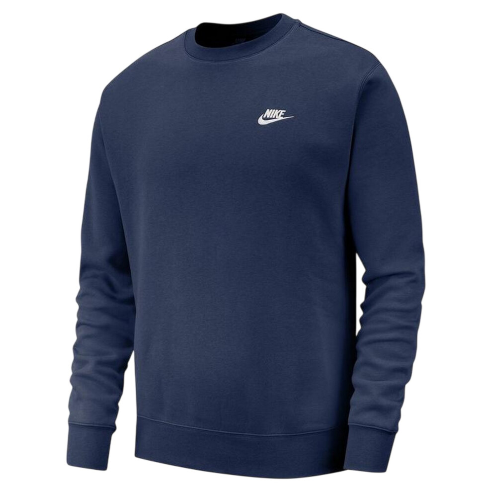 Nike (Xxl, Navy) Mens Club Logo Crew Neck Sweatshirt