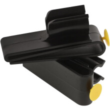 2 stuks zwarte plastic golfputterklemmen en golfcluborganizerclips voor in de golftas, geschikt voor het opbergen van putters.