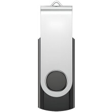 USB 2.0-Stick – SCHWARZ – 128 GB – Rotierender Speicherstick