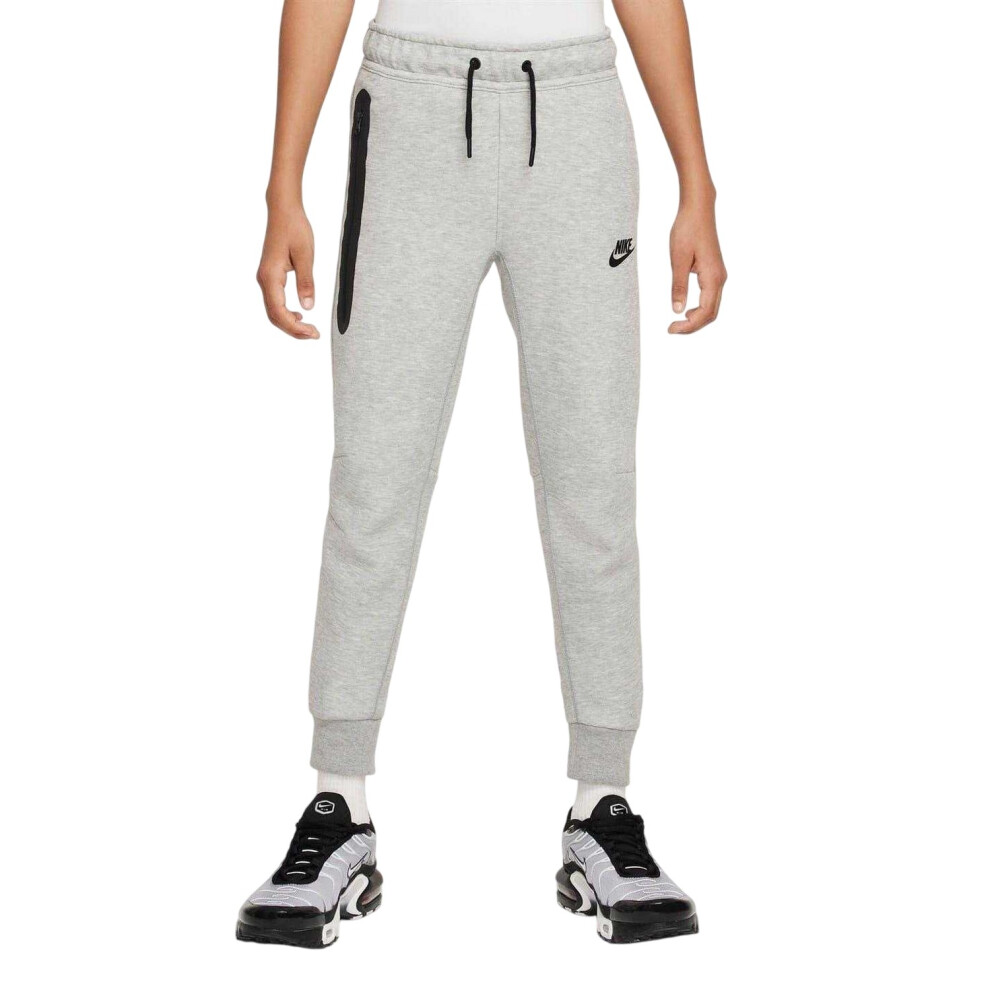 Nike (13 Years, Grey/Black) Childrens/Kids Tech Fleece Joggers