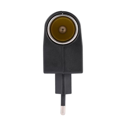 Τροφοδοτικό 90-240V AC σε 12V DC 500mA — Μετατροπέας αναπτήρα τσιγάρου EU Plug, μαύ 2