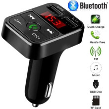 Bluetooth FM Transmitter - Radio Adapter - USB Charger - MP3 Player - Hands-free - Black