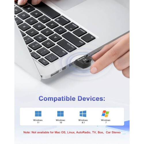 USB Bluetooth Adapter - 5.4 - Bluetooth Dongle - PC Compatible - Stable Audio Transfer - Anti-Interference 2