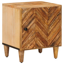 vidaXL Bedside Table Brown 40 x 33.5 x 46 cm Solid Mango Wood