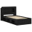 VidaXL vidaXL Bed Frame with Storage Black 75 x 190 cm Engineered Wood 5