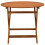 VidaXL vidaXL Folding Garden Table Brown Ø 90 x 75 cm Solid Eucalyptus Wood 3