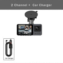 (None, 2 Channel DVR) 3 Channel Dash Cam Three Way Car DVR Inside Vehicle Camera DVRs Recorder FHD 1080P Video Mini Registrator Dashcam Camcorder