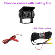 (Reverse with10Mcable) Waterproof Vehicle Backup Camera 18 IR Night Vision Car Front / Rearview Camera for 12-24V Truck / Bus