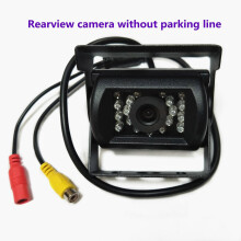(Rearcam without line) Waterproof Vehicle Backup Camera 18 IR Night Vision Car Front / Rearview Camera for 12-24V Truck / Bus