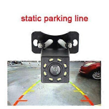 (12V, static) Naviunit universal car parking rear camera with reverse image HD cmos BACK UP waterproof 8 LED night vision camera
