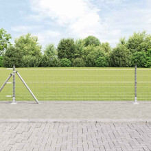 vidaXL Welded Wire Fence with Concrete Base 10 x 0.4 m (W x H)