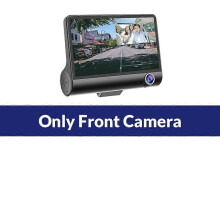 (None, No Rear Camera) E-ACE B28 3 Cameras Lens Dash Cam 4.0 Inch Touch Screen Car Dvr Video Recorder Full 1080P Auto Recorder Rear Cam View Recorder