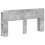 VidaXL vidaXL Headboard Cabinet with Storage Concrete Grey Engineered Wood 2