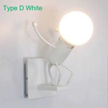 (Warm white 3000K, D white) New Led Wall Lamp Creative Wall Lamp Pendant Lamp 5W 7W Iron Dwarf Shape Bedroom Bedside Lamp Children Room Living Room