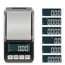 (200g x 0.01g) High Precision 0.01g/0.1g Electronic Weight Scale Digital Pocket Jewelry Diamond Gold Balance Gram LCD Backlight For Kitchen