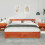 VidaXL vidaXL Bed Frame with Headboard Brown 180 x 200 cm Solid Pine Wood 4