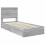 VidaXL vidaXL Storage Bed Grey Sonoma 100 x 200 cm Engineered Wood 4