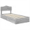 VidaXL vidaXL Storage Bed Grey Sonoma 100 x 200 cm Engineered Wood 2