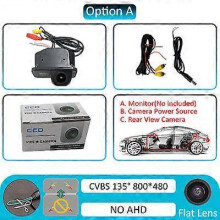 (12V, Static-135 de) Naviunit 1080P HD AHD 180 degree Vehicle Rear view camera For Toyota Corolla 2007-2016 Auris Avensis T25 T27 Car Night vision