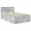 VidaXL vidaXL Bed Frame Concrete Grey 120 x 190 cm Engineered Wood 3