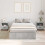 VidaXL vidaXL Storage Bed Frame Concrete Grey 120 x 190 cm Engineered Wood 3