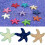 Mini rășină drăguț multicolor stea de mare miniaturală acvariu rezervor ornamente decor 1