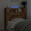 VidaXL vidaXL Storage Headboard with LED Old Wood Engineered Wood 2
