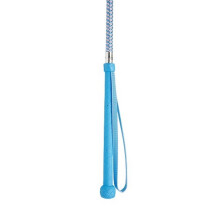 (26in, Pale Blue/Pale Pink) HySCHOOL Metallic Riding Whip