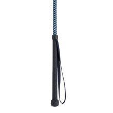 (26in, Navy/Light Blue) HySCHOOL Metallic Riding Whip