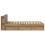 VidaXL vidaXL Bed Frame with Storage Artisan Oak 75 x 190 cm Engineered Wood 2