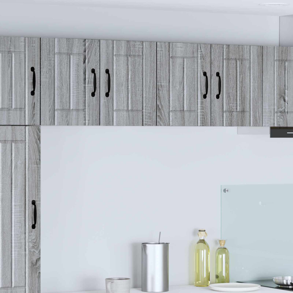 Vidaxl Wall Cabinet Lucca Grey Sonoma 60 X 31 X 40 Cm Engineered Wood