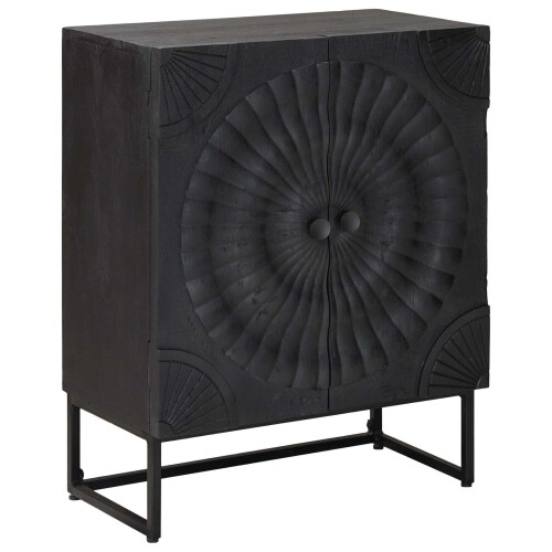 VidaXL vidaXL Sideboard Black 55 x 30 x 70 cm 2