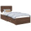 VidaXL vidaXL Bed Frame with Headboard Brown Oak 75 x 190 cm Engineered Wood 2