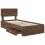 VidaXL vidaXL Bed Frame with Headboard Brown Oak 75 x 190 cm Engineered Wood 5