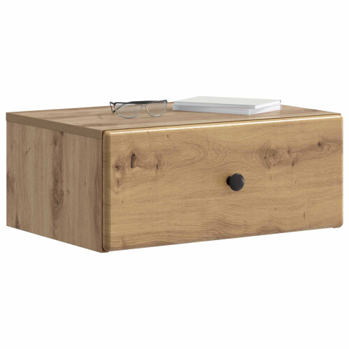 VidaXL vidaXL Wall-Mounted Bedside Cabinet 2 pcs Artisan Oak Engineered Wood 1