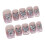 (XS) Ongles Faux Rose Blush Strass 8