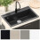 VidaXL vidaXL Sink Black 795 x 505 mm Granite 4