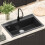 VidaXL vidaXL Sink Black 795 x 505 mm Granite 2
