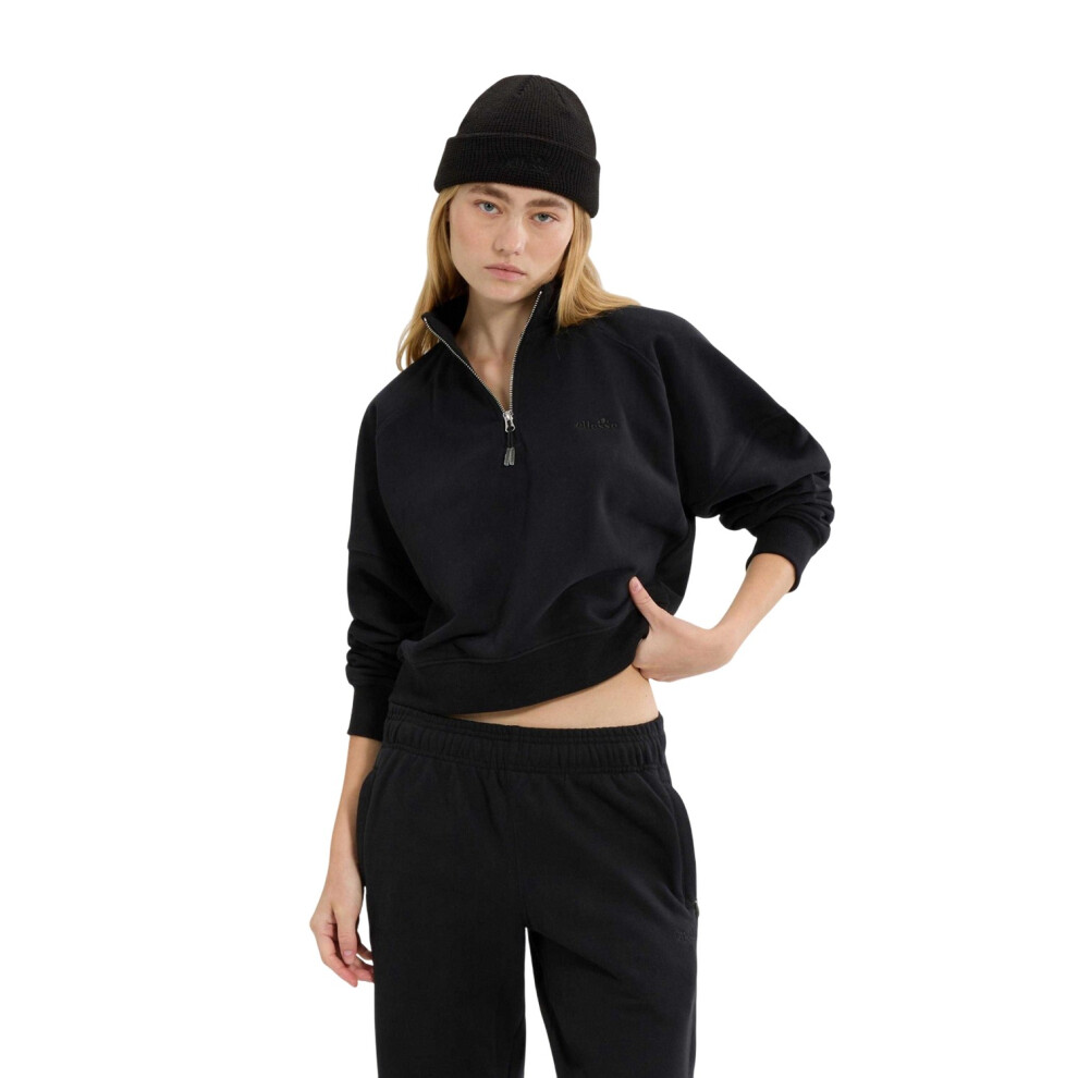 Ellesse (6 Uk, Black) Womens/Ladies Carrera Quarter Zip Sweatshirt