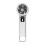(white) USB Mini Fan Foldable Portable Desktop Turbo High Wind Force Electronic Display 199 Speed Adjustable Quiet Operation 1